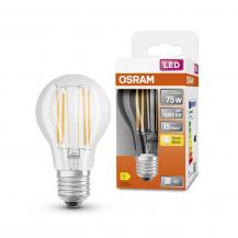 Osram E27 LED Filament LED-Leuchtmittel klar 7,5W wie 75W warmweißes Wohnlicht Glühlampenform
